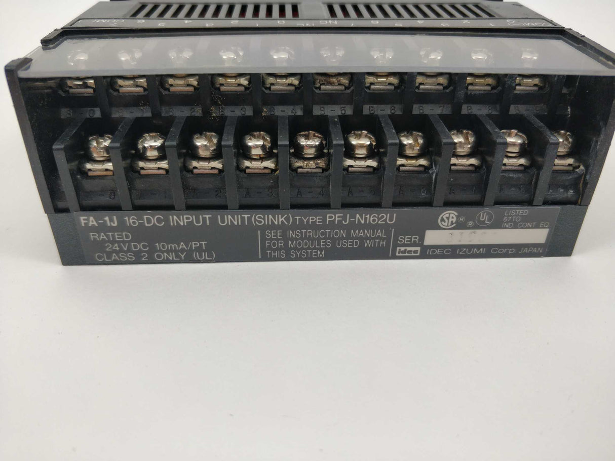 Idec PFJ-N162U FA-1J 16-DC Input Unit(SINK)