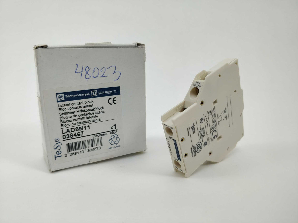 TELEMECANIQUE LAD8N11 038467 Lateral contact block