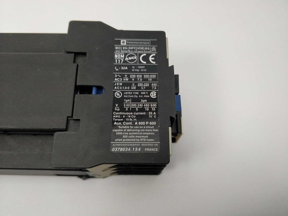 Schneider / Telemecanique LP1D1801BD Contactor 023810 24VDC