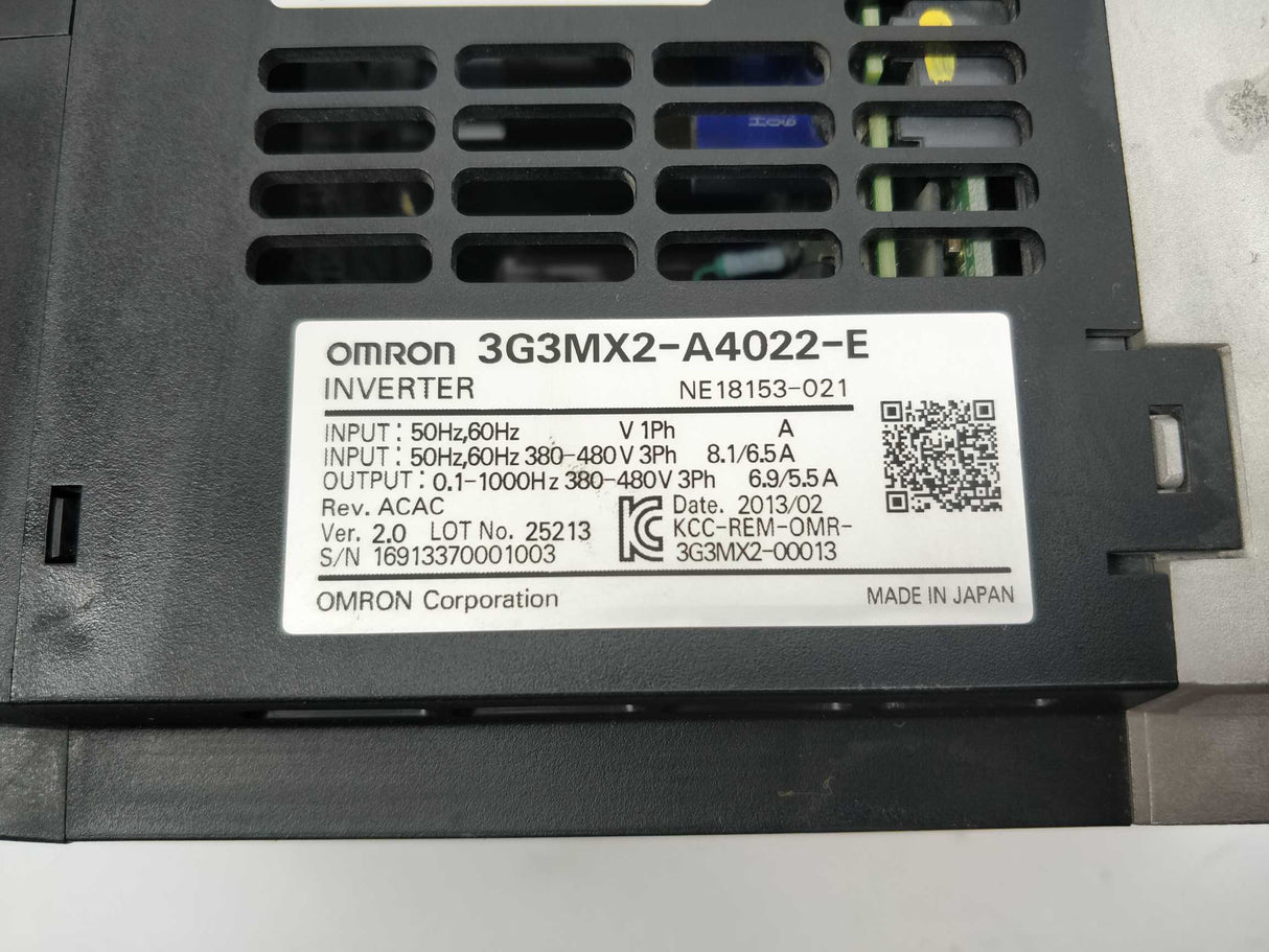 OMRON 3G3MX2-A4022-E Inverter MX2 2.2kW