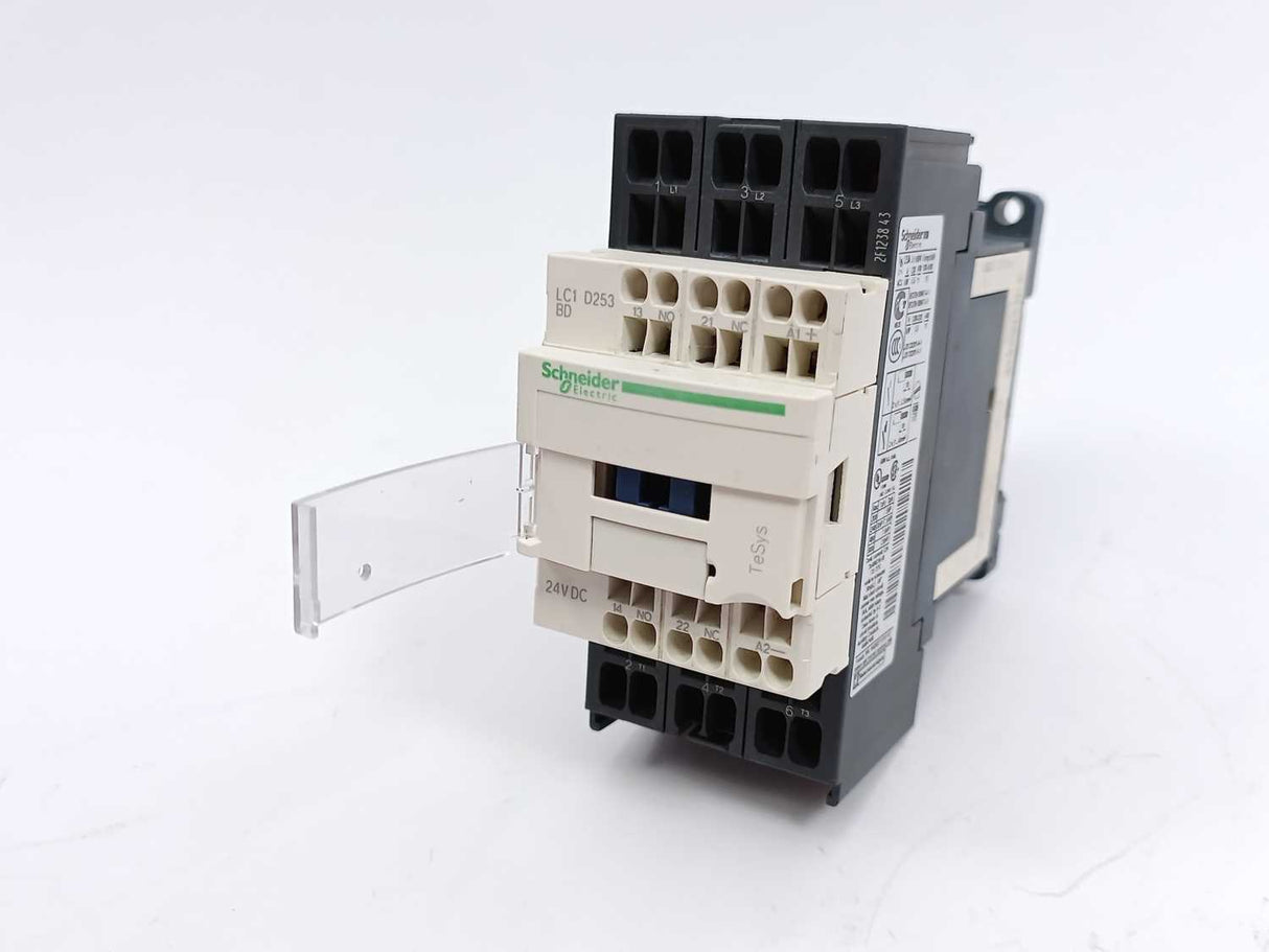 Schneider Electric LC1D253BD Contactor with LAD4TBDL