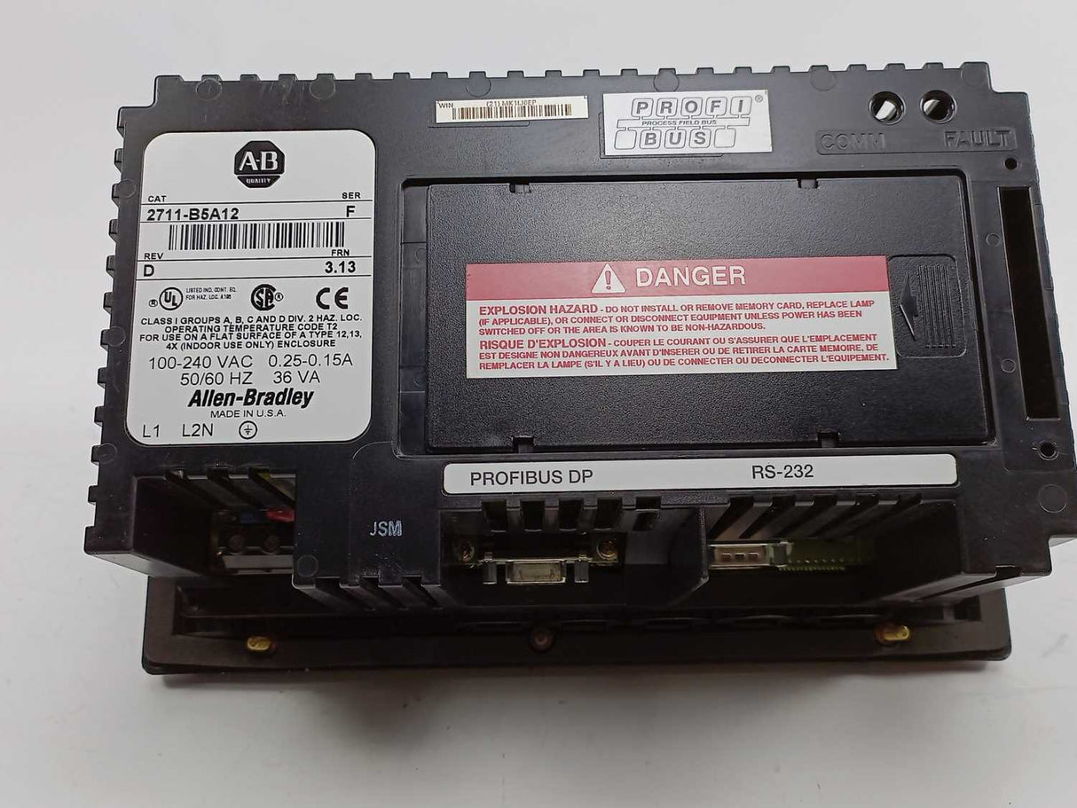 AB 2711-B5A12 Panel View 550, Ser. F Rev. D