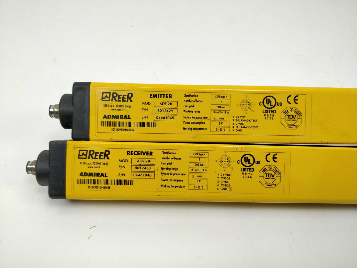 Reer Emitter ADE 2B. 8012429 Emmiter with 8012430 Receiver Admiral