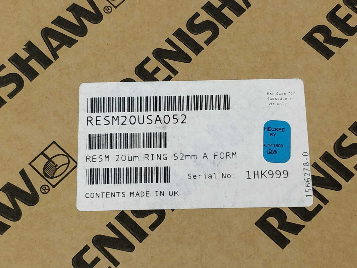 RENISHAW RESM20USA052 Diameter Encoder Ring