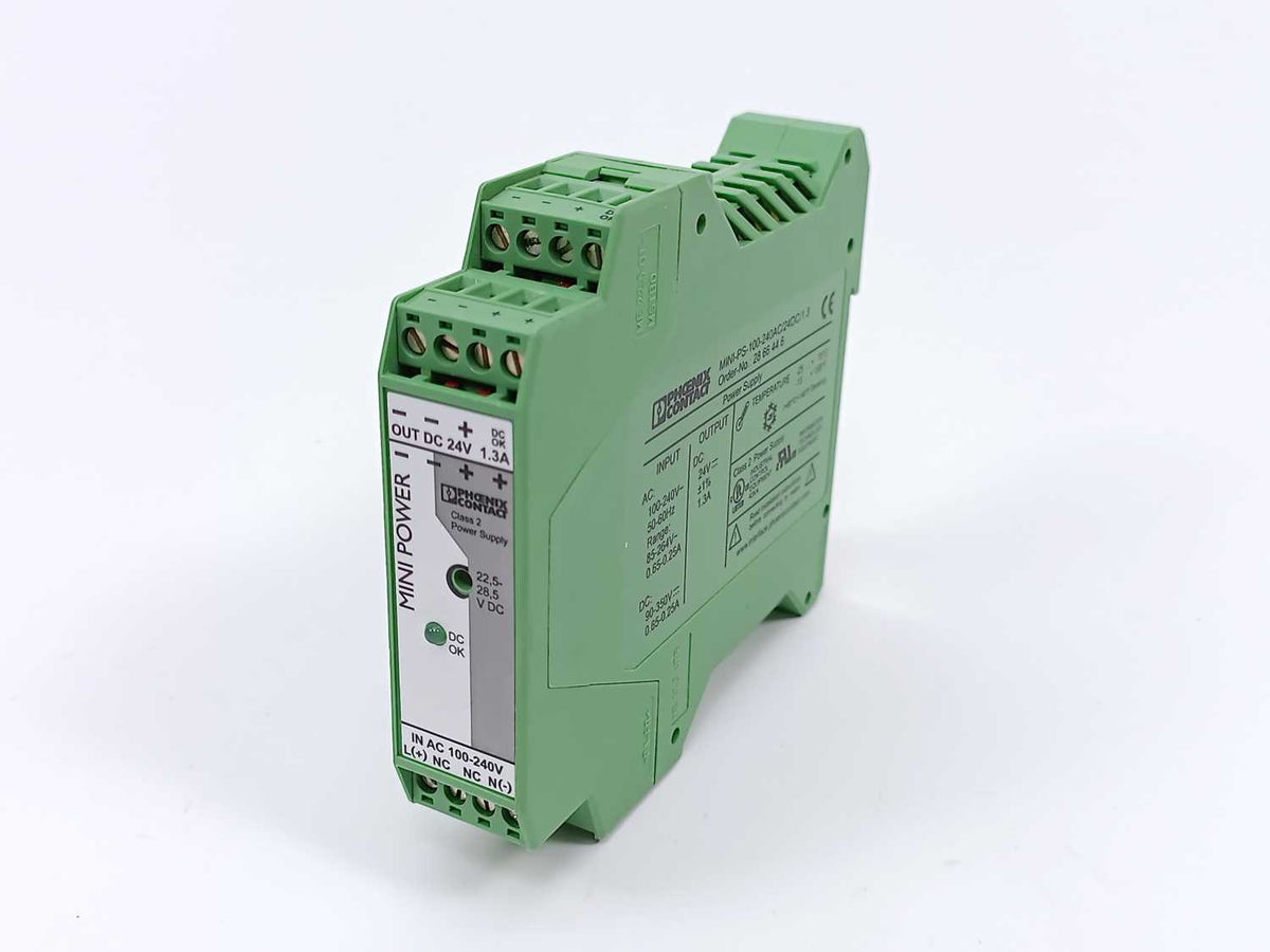 Phoenix Contact 2866446 MINI-PS-100-240AC/24DC/1.3 Power Supply