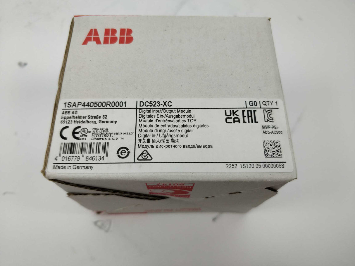 ABB DC523-XC Digital Input/Output Module 1SAP440500R0001