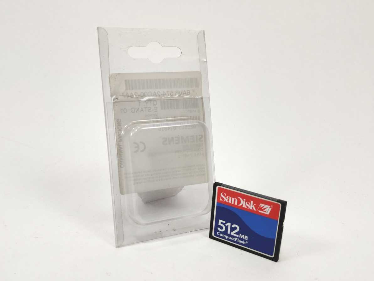 Siemens 6AV6574-2AC00-2AA1 SIMATIC HMI CF memory card, 512 MB