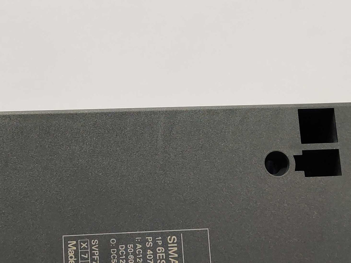 Siemens 6ES7407-0KA02-0AA0 SIMATIC S7-400 Power supply 10A