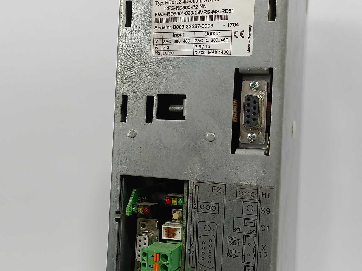 Rexroth RD51.2-4B-003-L-A1-FW Servoregler Indramat FWA-RD500-00-04VRS-MS-RD21