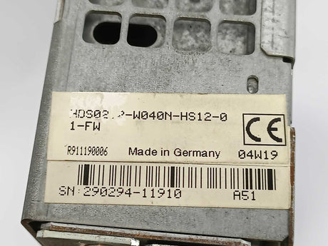 Rexroth Indramat R911190006 HDS02.2-W040N-HS12-01-FW, Servo Drive Module