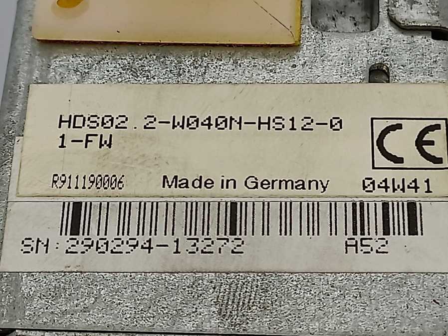 Rexroth Indramat R911190006 HDS02.2-W040N-HS12-01-FW, Servo Drive Module