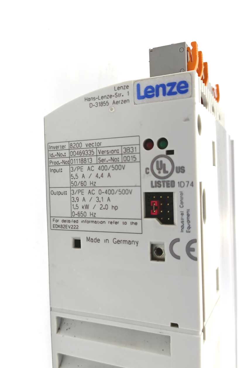 LENZE E82EV152S4C Inverter 8200 vector, 00469335