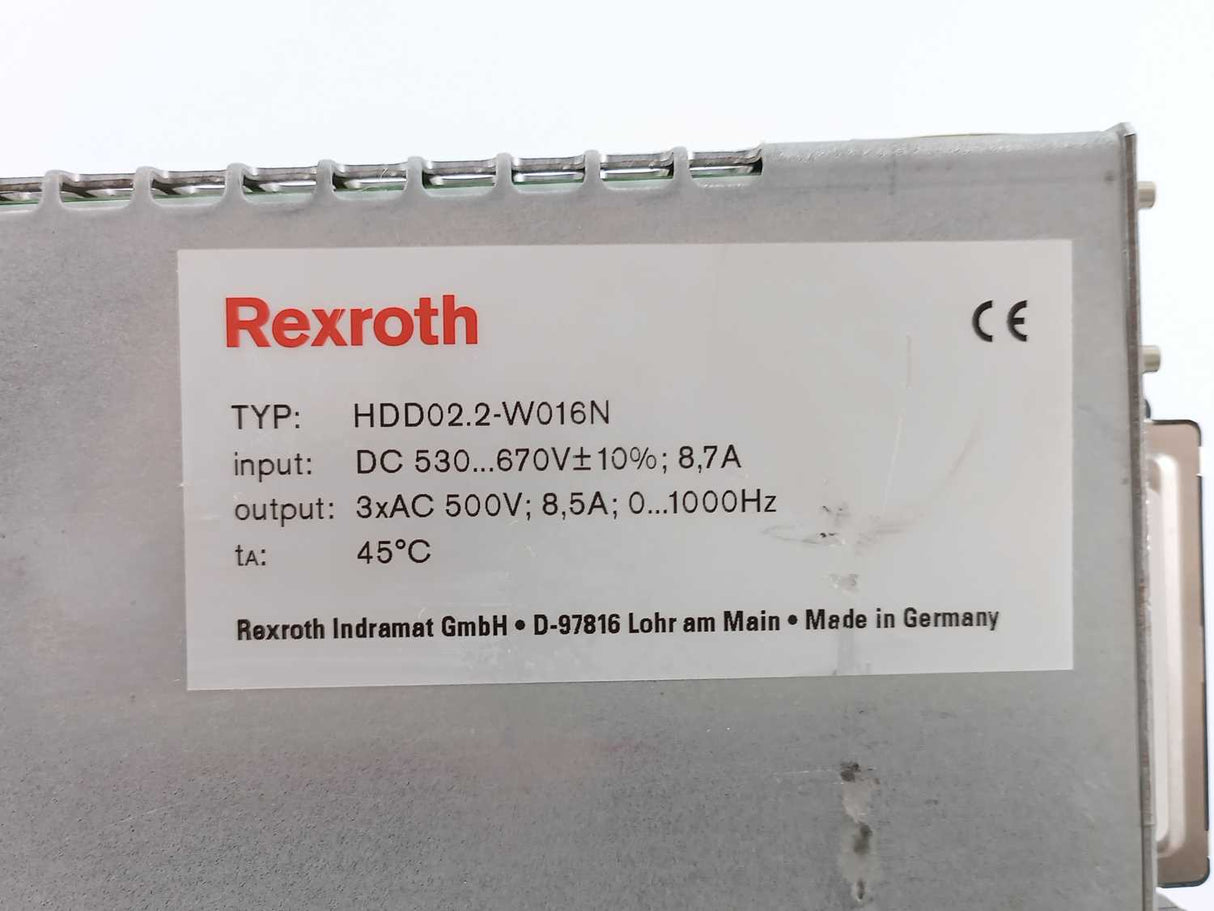 Rexroth Indramat R911292793 HDD02.2-W016N-HD32-01-FW