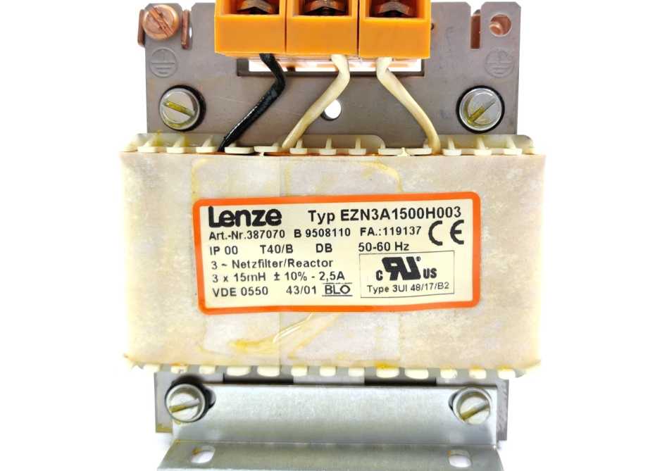 LENZE EZN3A1500H003 387070 3-Line Filter