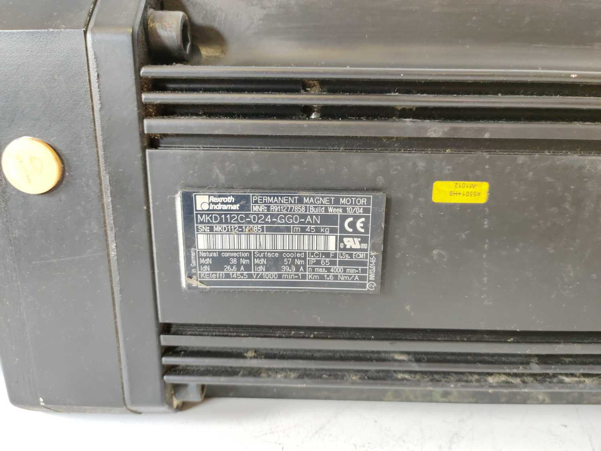 Rexroth Indramat R911277858 MKD112C-024-GG0-AN Digital AC Servo Motor