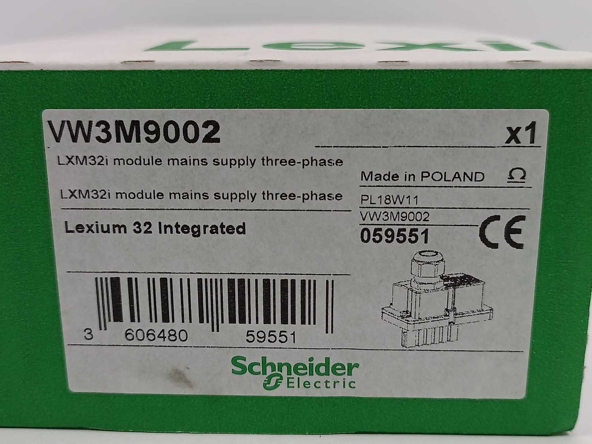 Schneider Electric VW3M9002 LXM32i Module Mains Supply Three-Phase