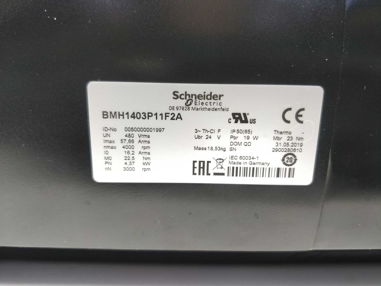 Schneider Electric BMH1403P11F2A 0050000001997 AC Servo Motor