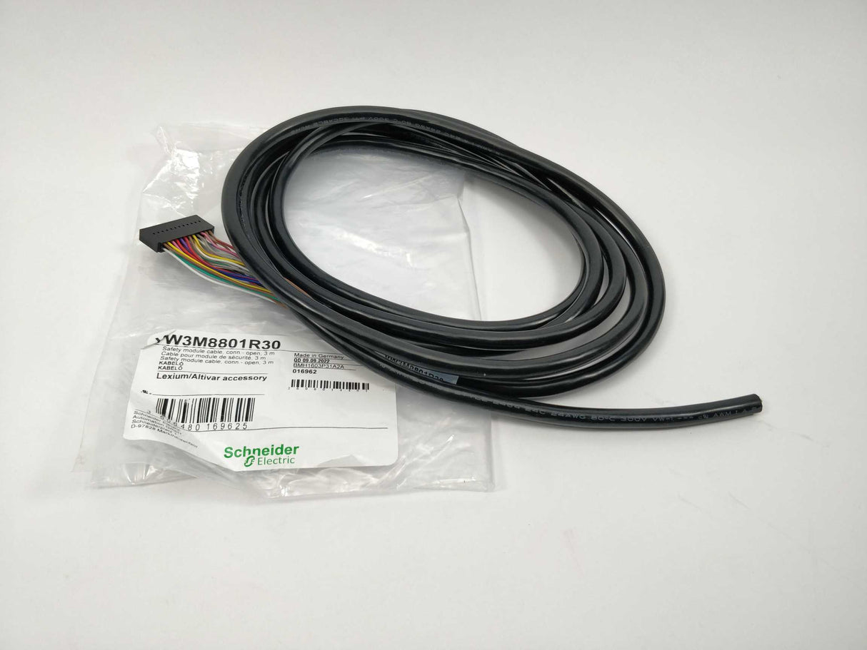 Schneider Electric VW3M8801R30 Safety Module Cable Conn.-Open 3 m