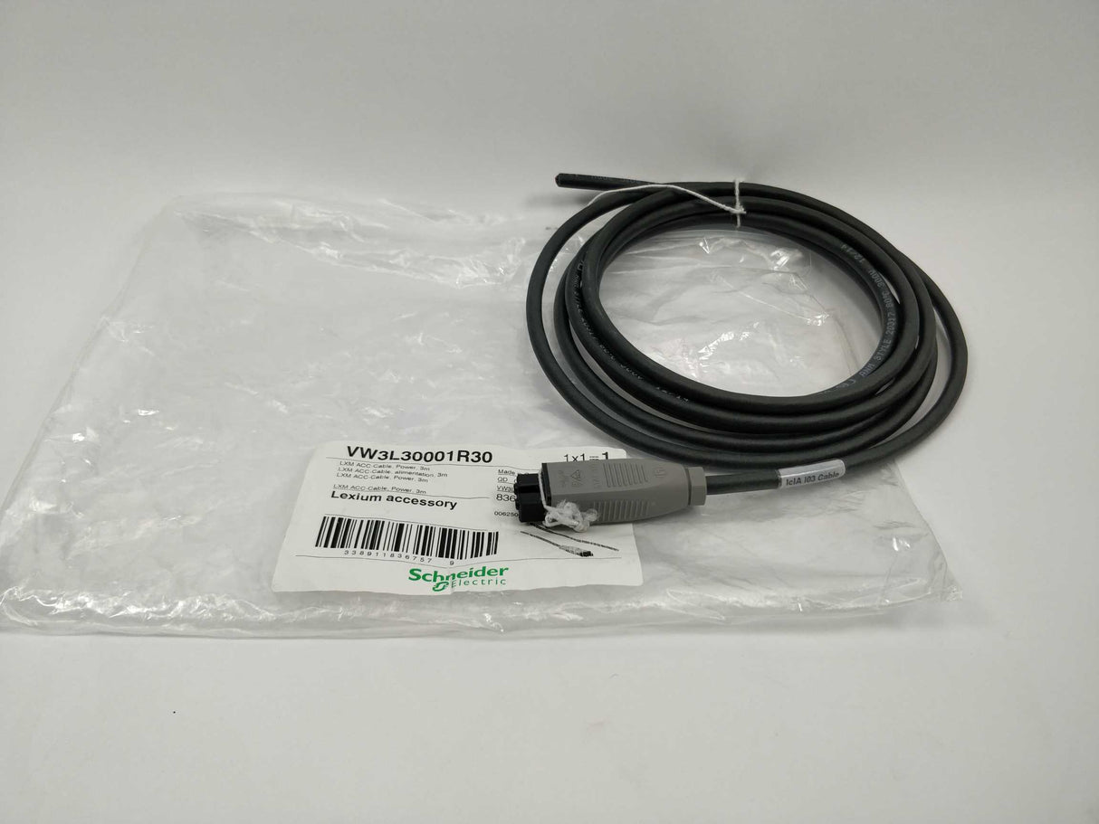 Schneider Electric VW3L30001R30 LXM ACC-Cable, Power, 3m