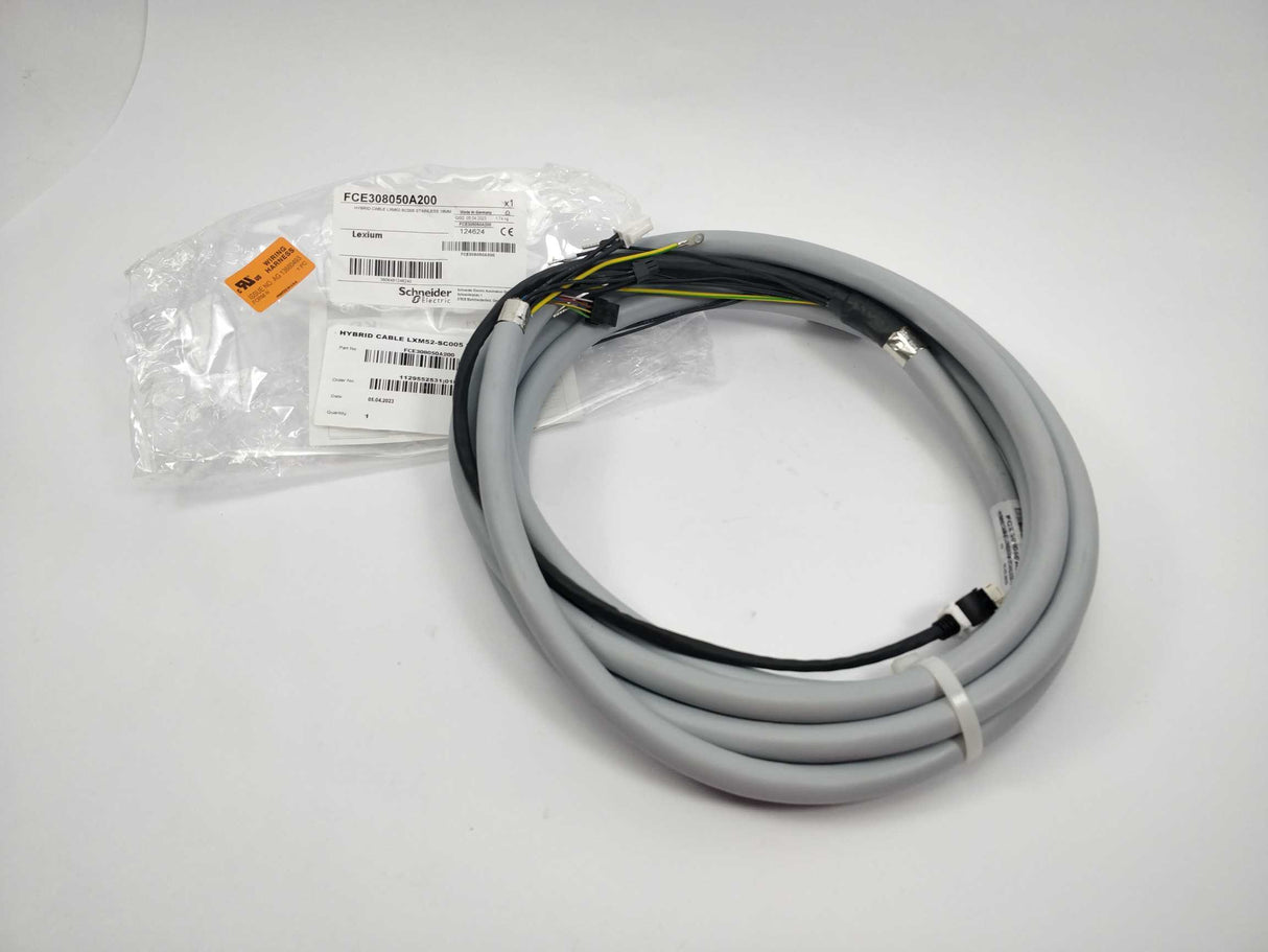 Schneider Electric FCE308050A200 Hybrid Cable LXM52-SC005 Stainless, 16mm