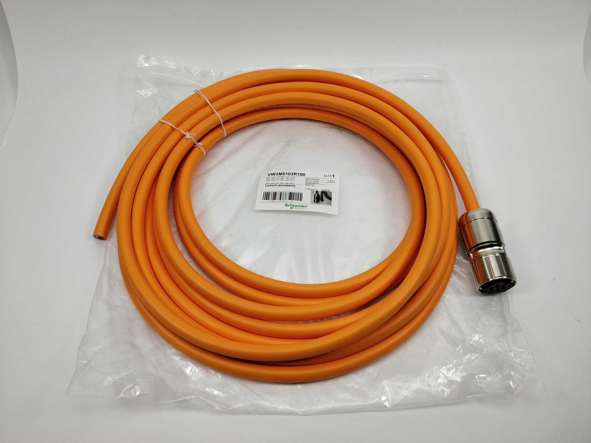 Schneider Electric VW3M5103R100 Motor Cable 10m, M40 - open, 4mm²