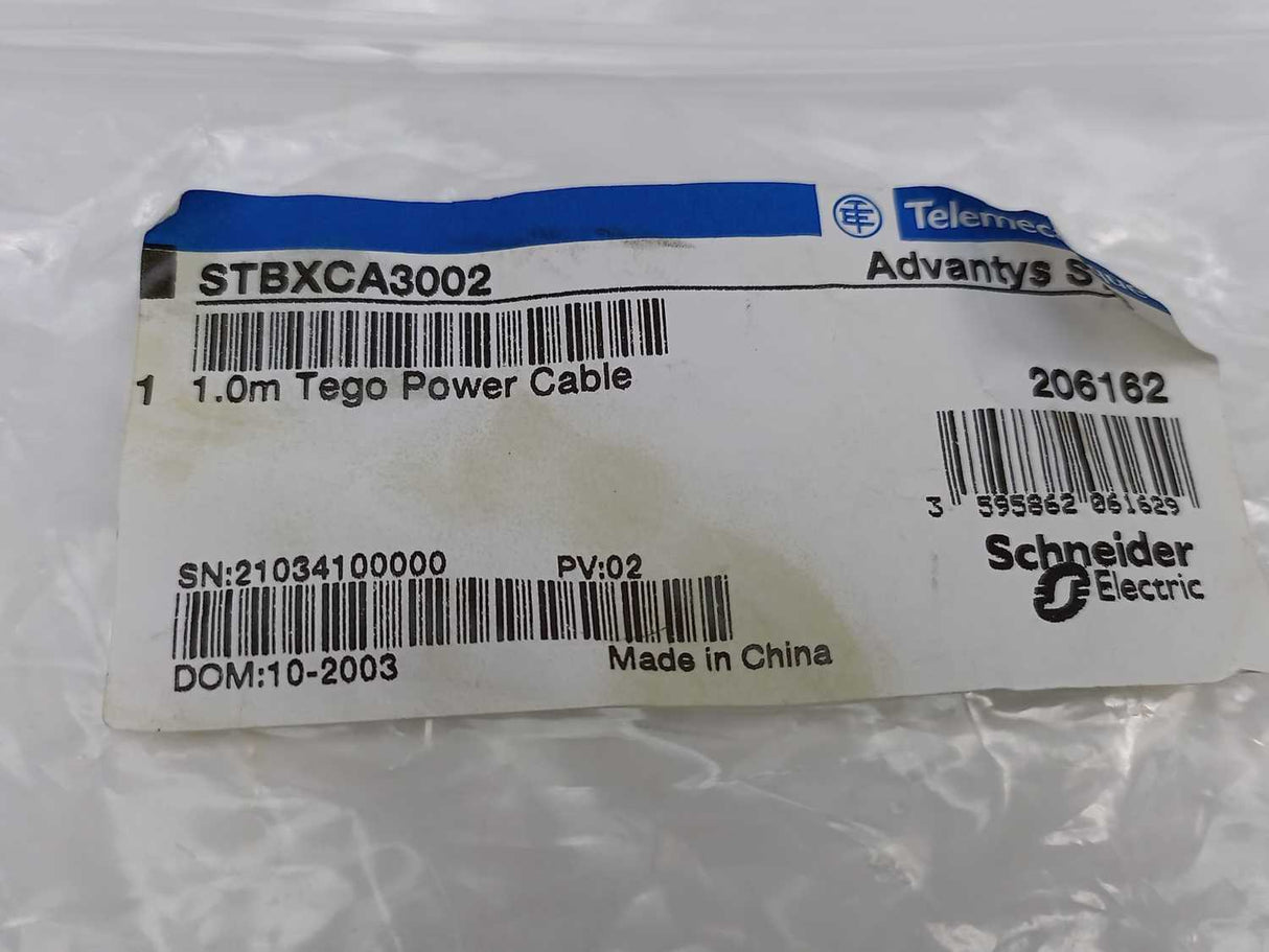 Schneider / Telemecanique STBXCA3002 1.0m Tego Power Cable