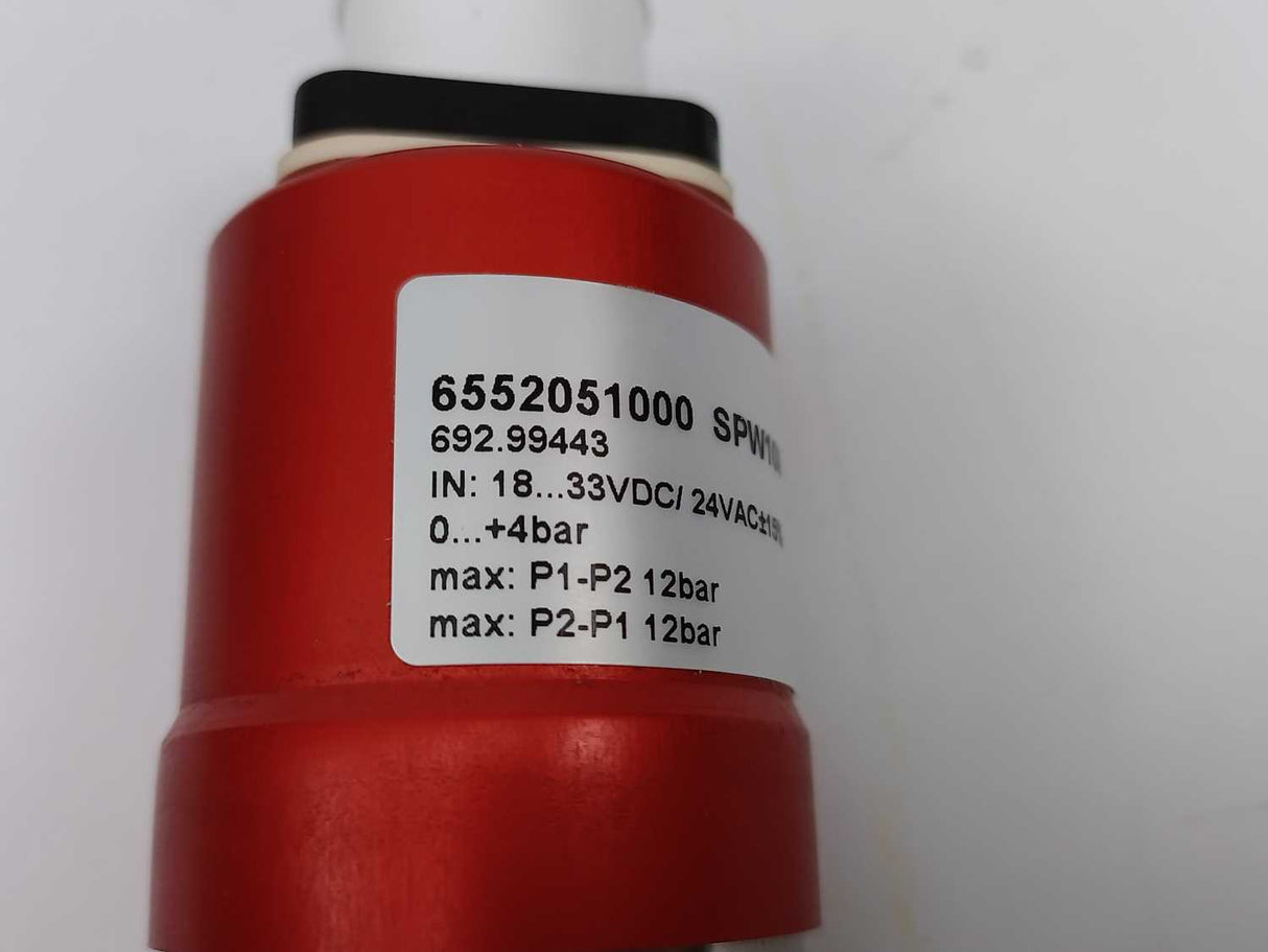 Schneider Electric 6552051000 Diff Wet Pressure Sensor. 0 to 4 bar