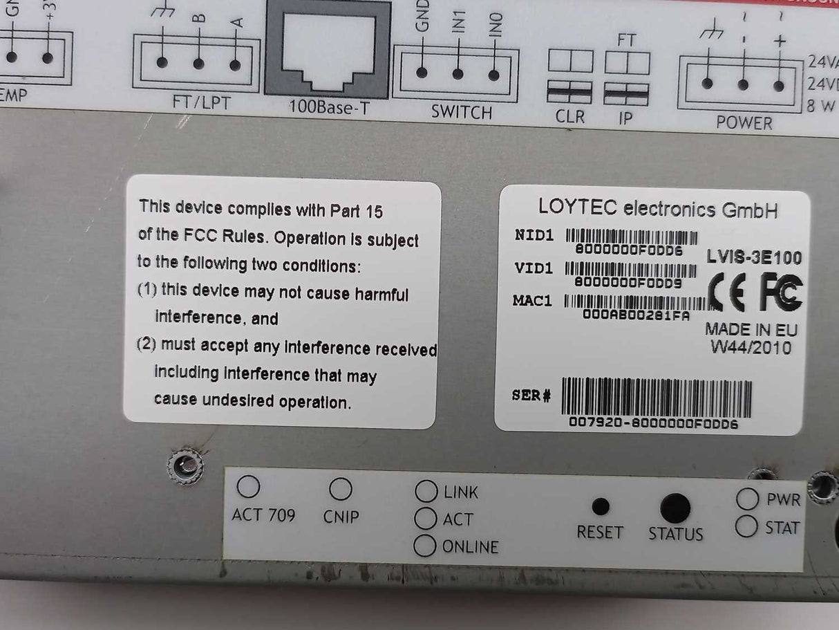 LOYTEC/ Schneider Electric LVIS-3E100 CEA‑709 Touch Panel with 5.7” display