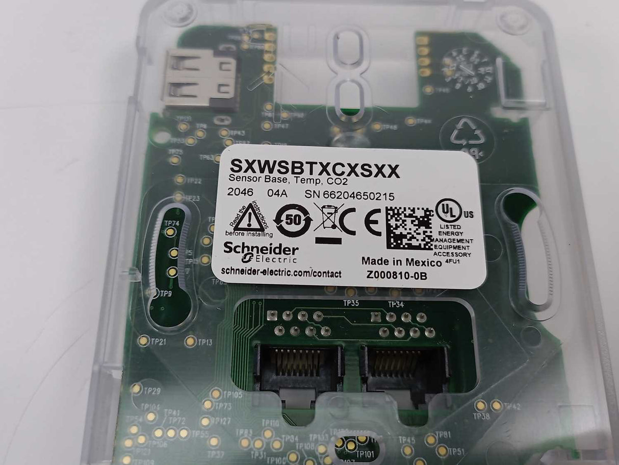 Schneider Electric SXWSBTXCXSXX Sensor Base, Temp, CO2
