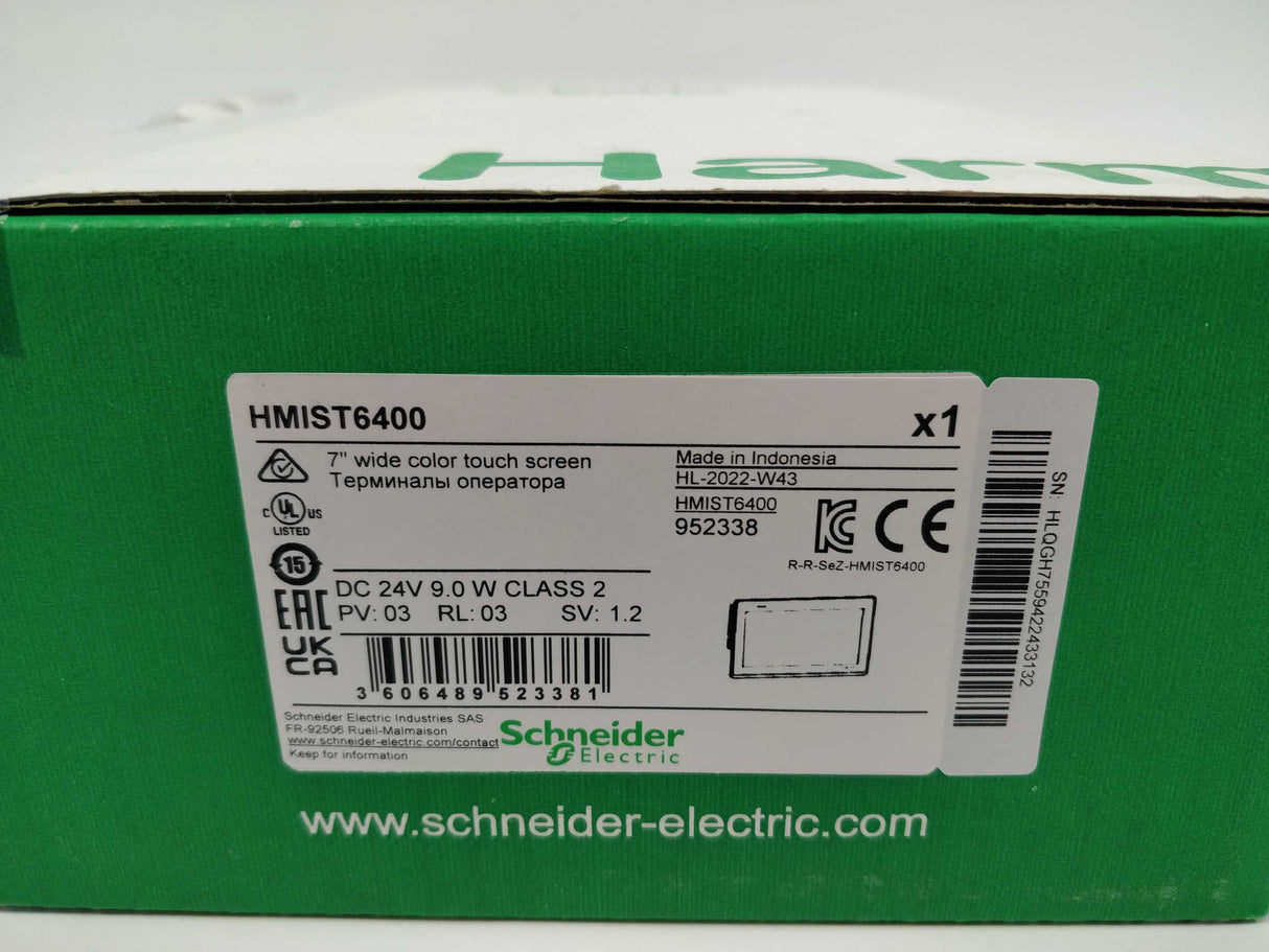 Schneider Electric HMIST6400 7" Wide color touch screen