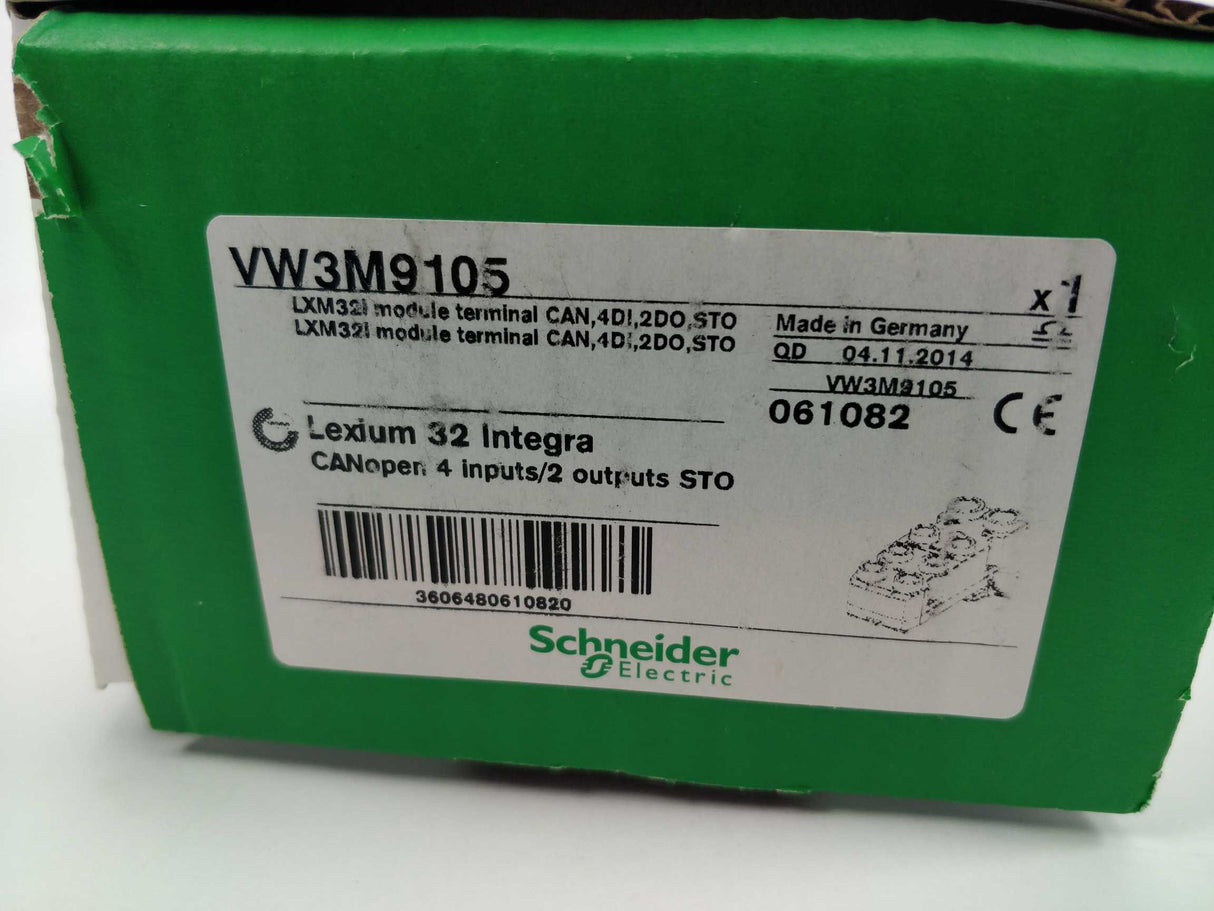 Schneider Electric VW3M9105 LXM32I module terminal CAN,4DI,2DO,STO