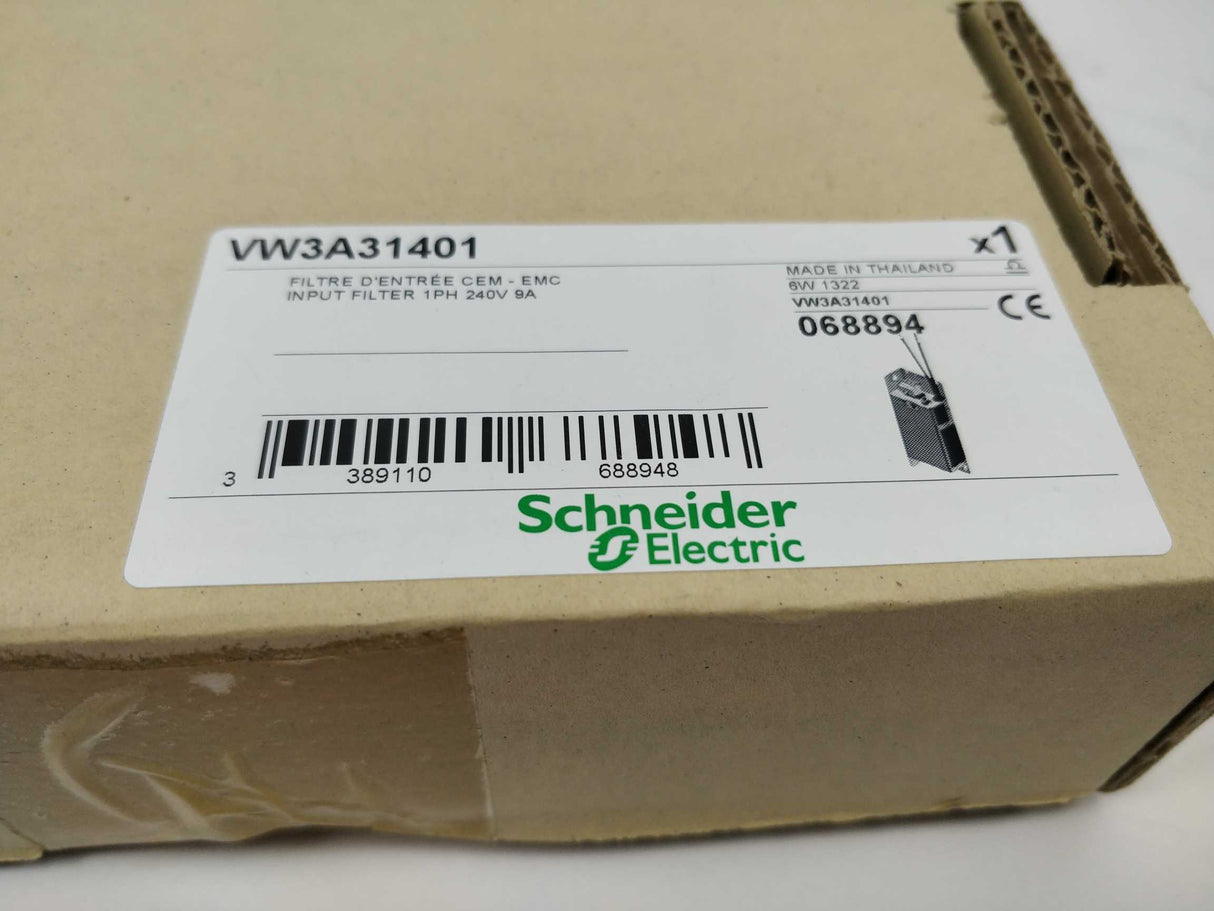 Schneider Electric VW3A31401 INPUT FILTER 1PH 240V 9A