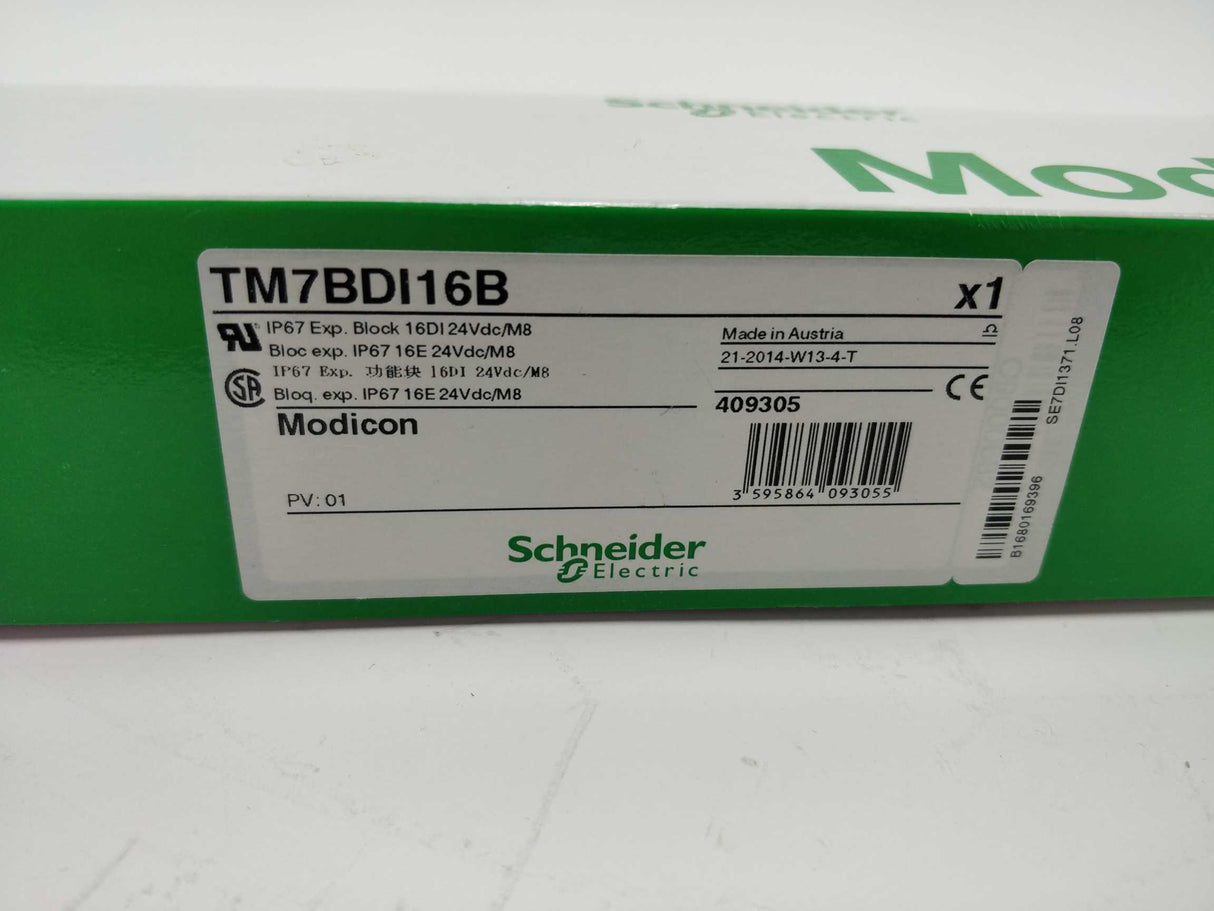 Schneider Electric TM7BDI16B IP67 Exp. Block 16 DI 24Vdc/M8