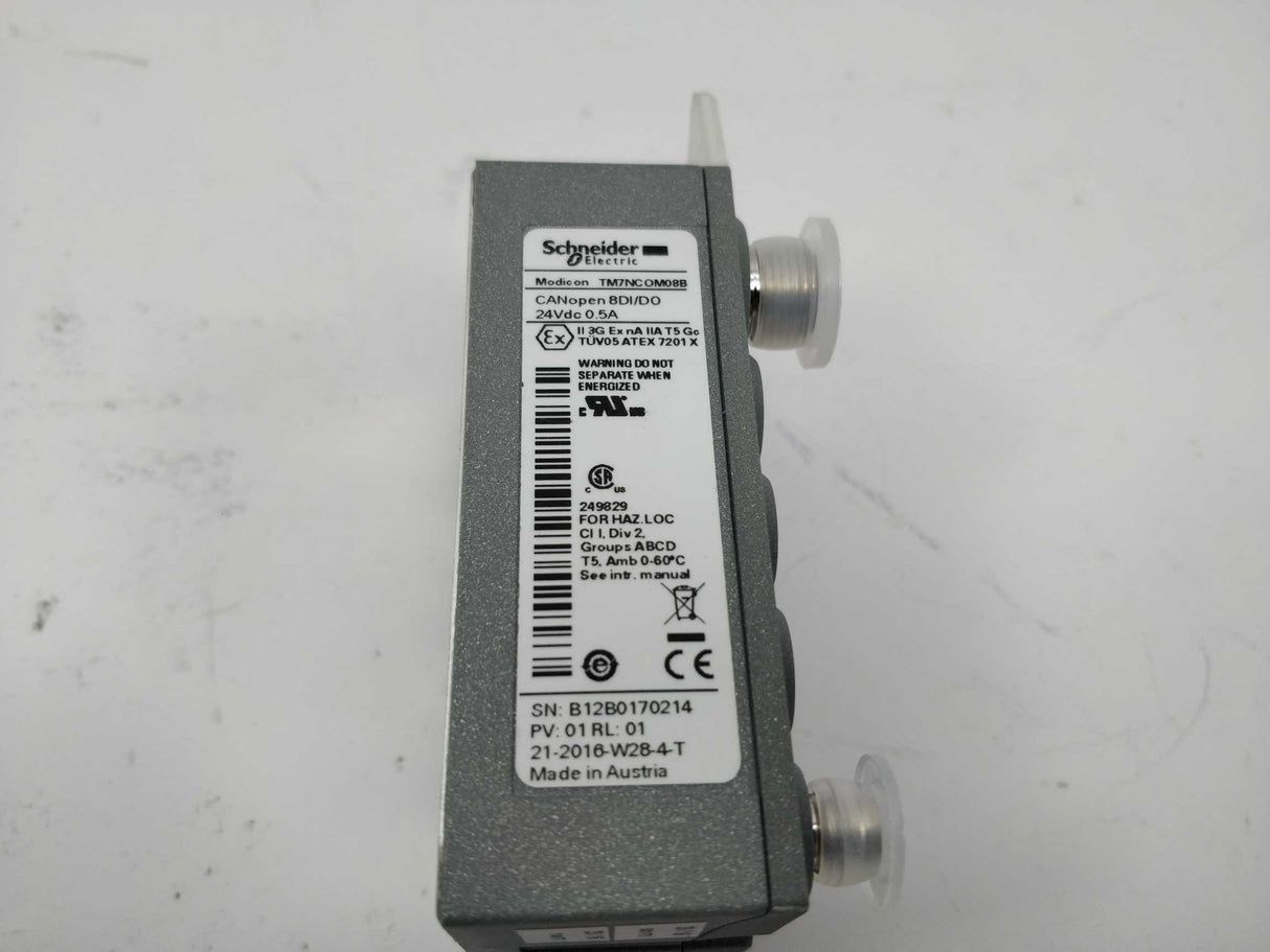 Schneider Electric TM7NCOM08B IP67 CANopen I/O Block, 8DI/DO, M8