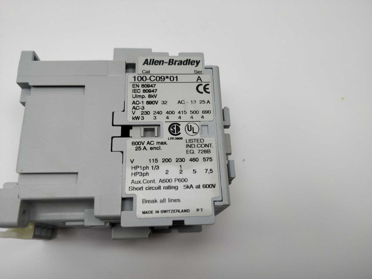 AB 100-C09KF01 Contactor. Ser.A. Coil 230V 50/60Hz