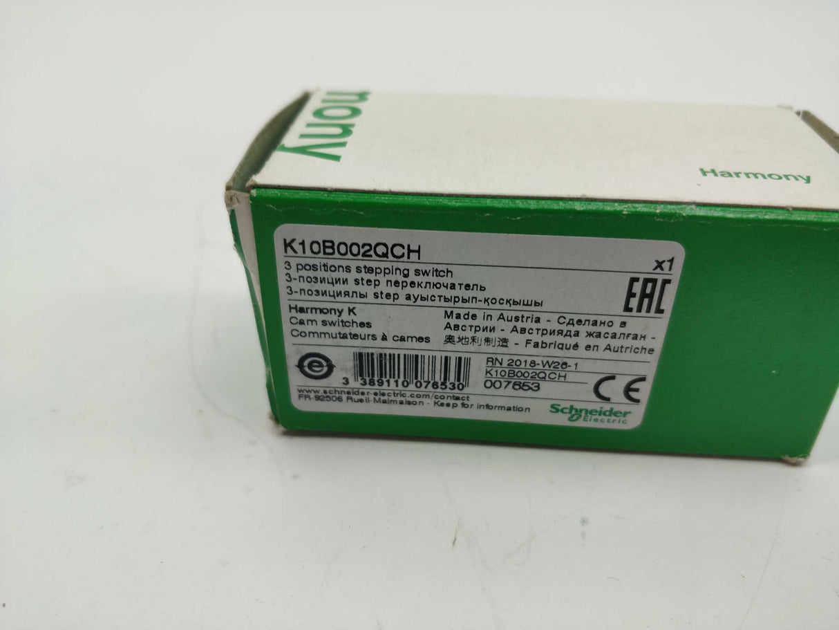 Schneider Electric K10B002QCH 3 Positions Stepping Switch