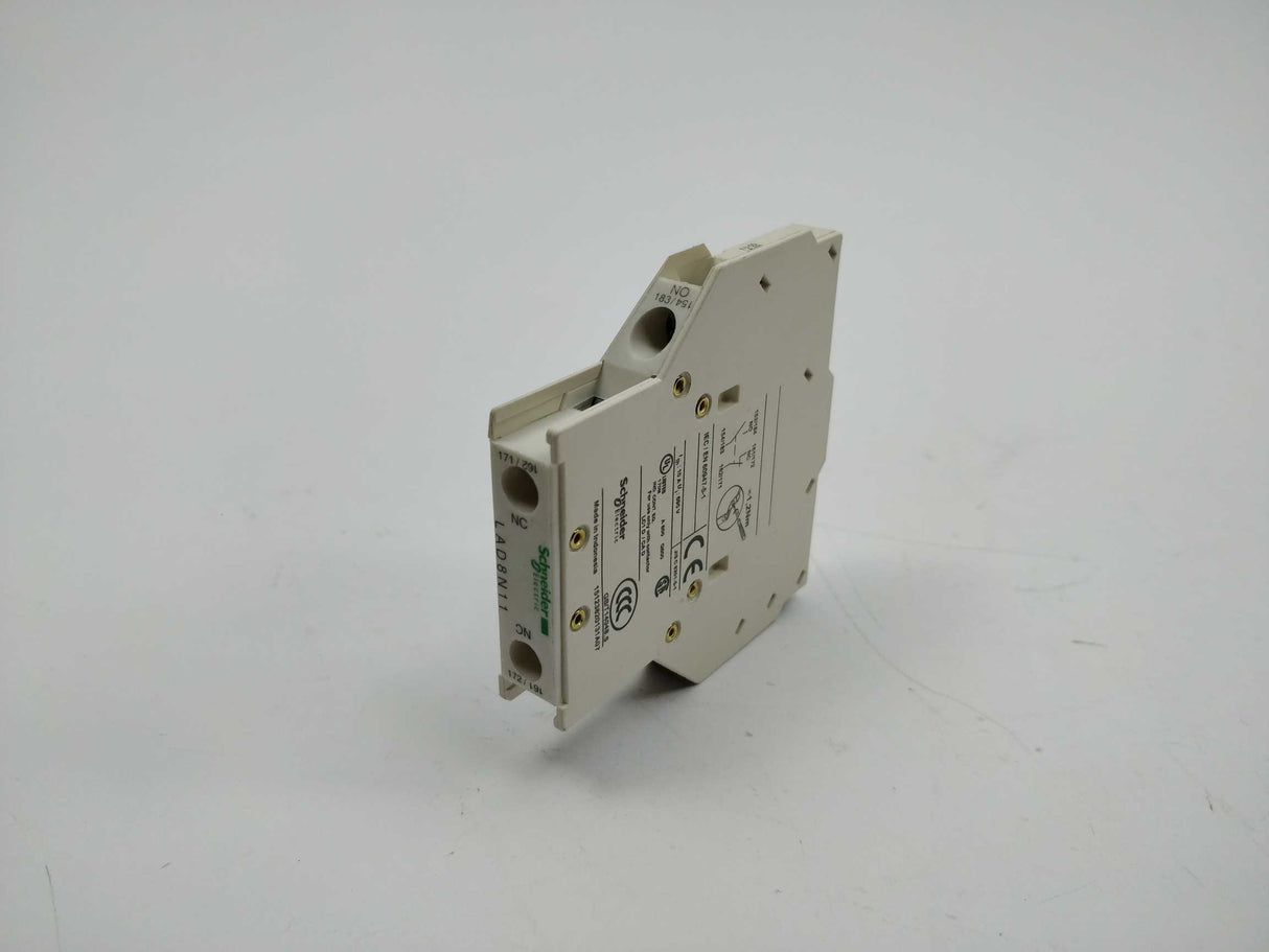 Schneider Electric LAD8N11 Auxiliary contact block, 1NO + 1NC 2 Pcs.