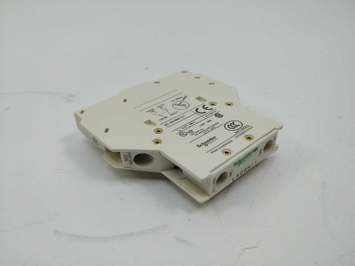 Schneider Electric LAD8N11 Auxiliary contact block, 1NO + 1NC 2 Pcs.