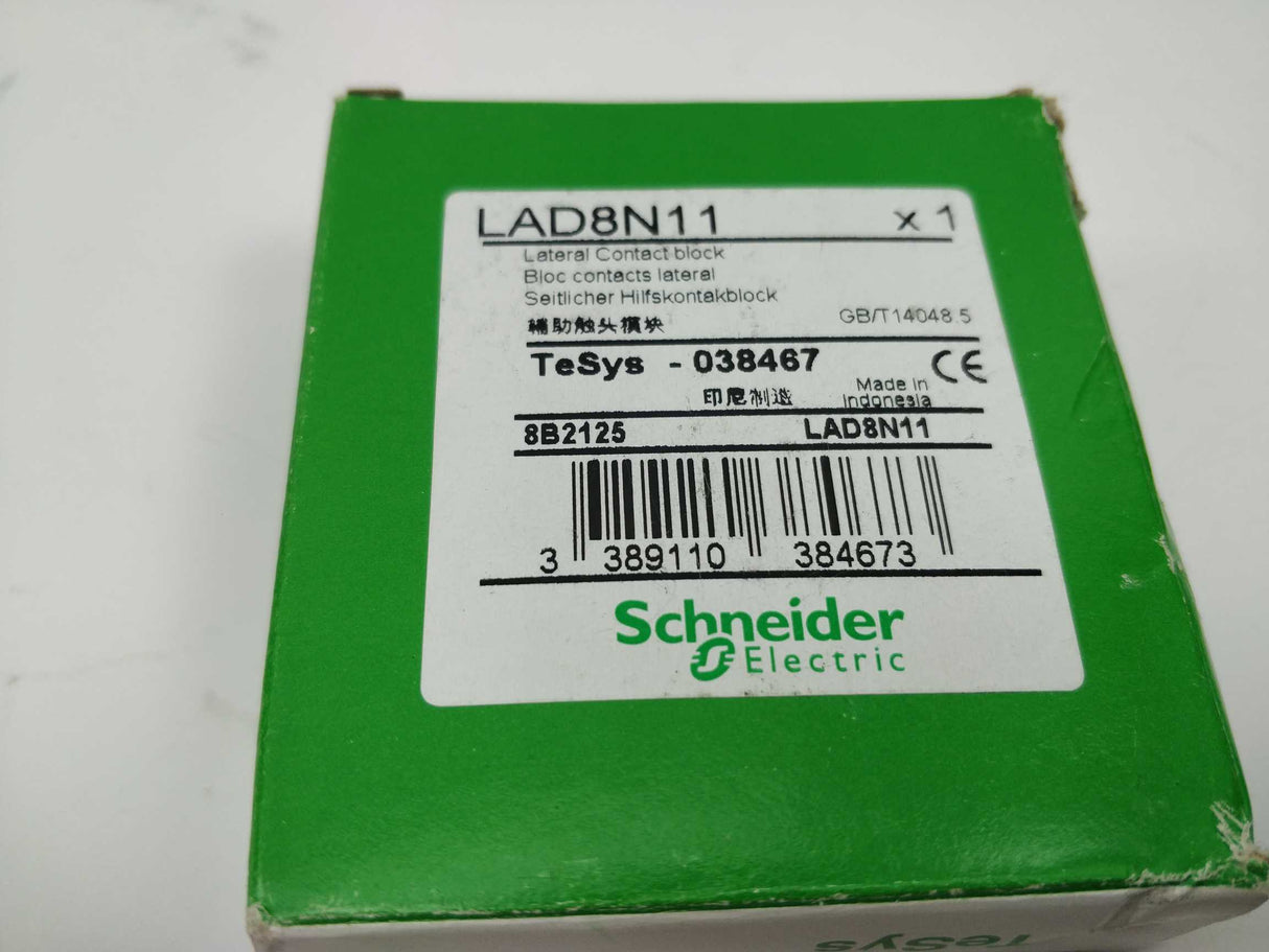 Schneider Electric LAD8N11 Auxiliary contact block, 1NO + 1NC 2 Pcs.