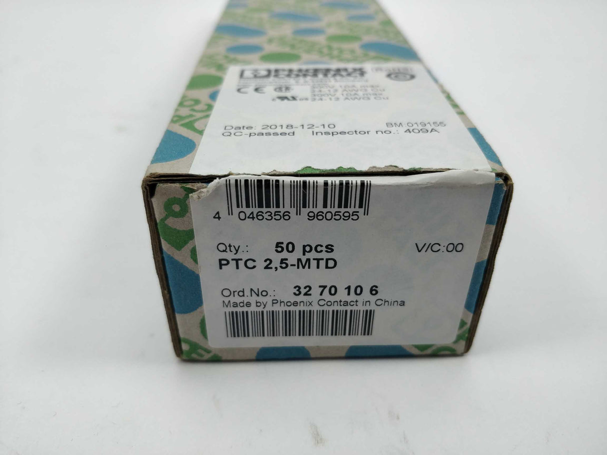 Phoenix Contact 3270106 PTC 2,5-MTD 50 Pcs.
