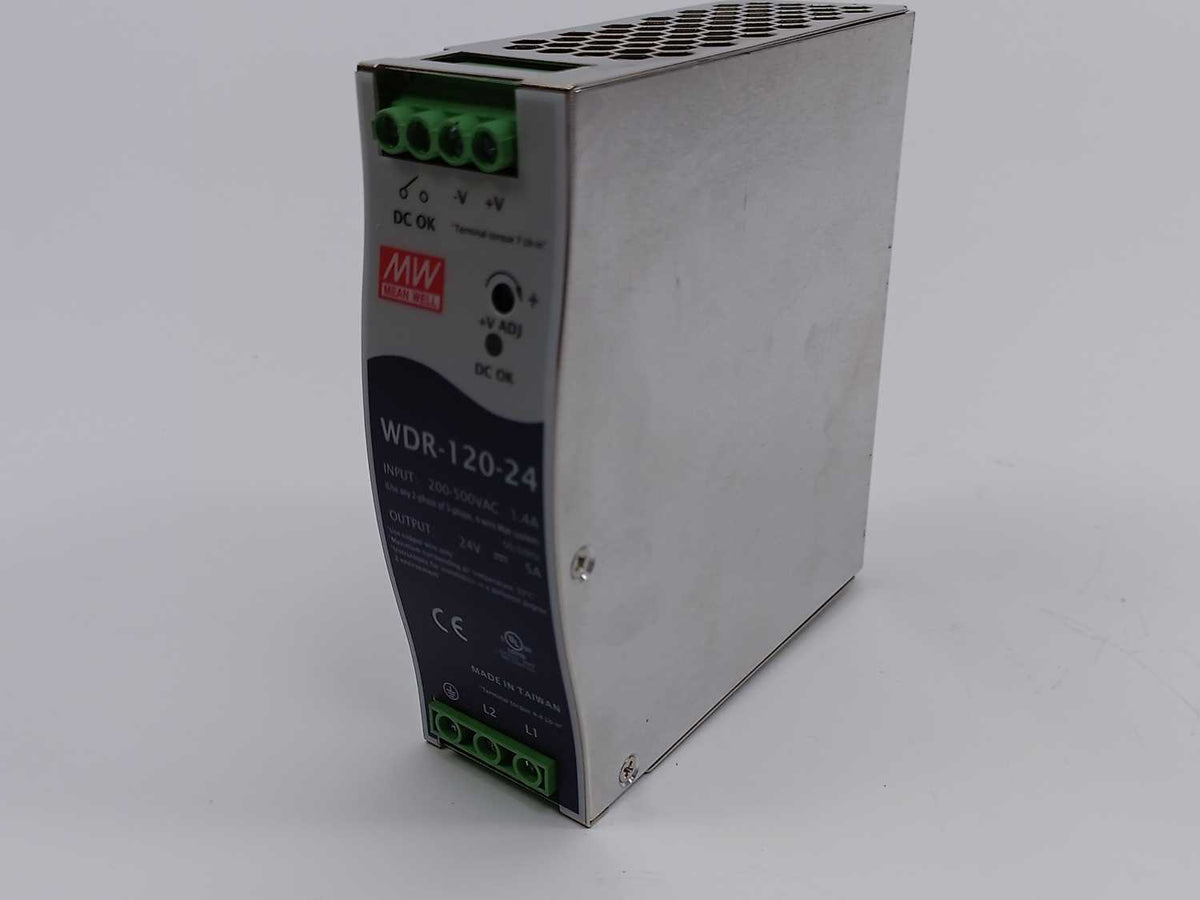 Mean Well WDR-120-24 24V 5A AC-DC Industrial DIN rail power supply