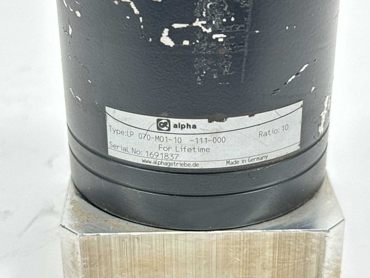 Alpha LP070-M01-10-111-000 Gear reducer. Ratio: 10