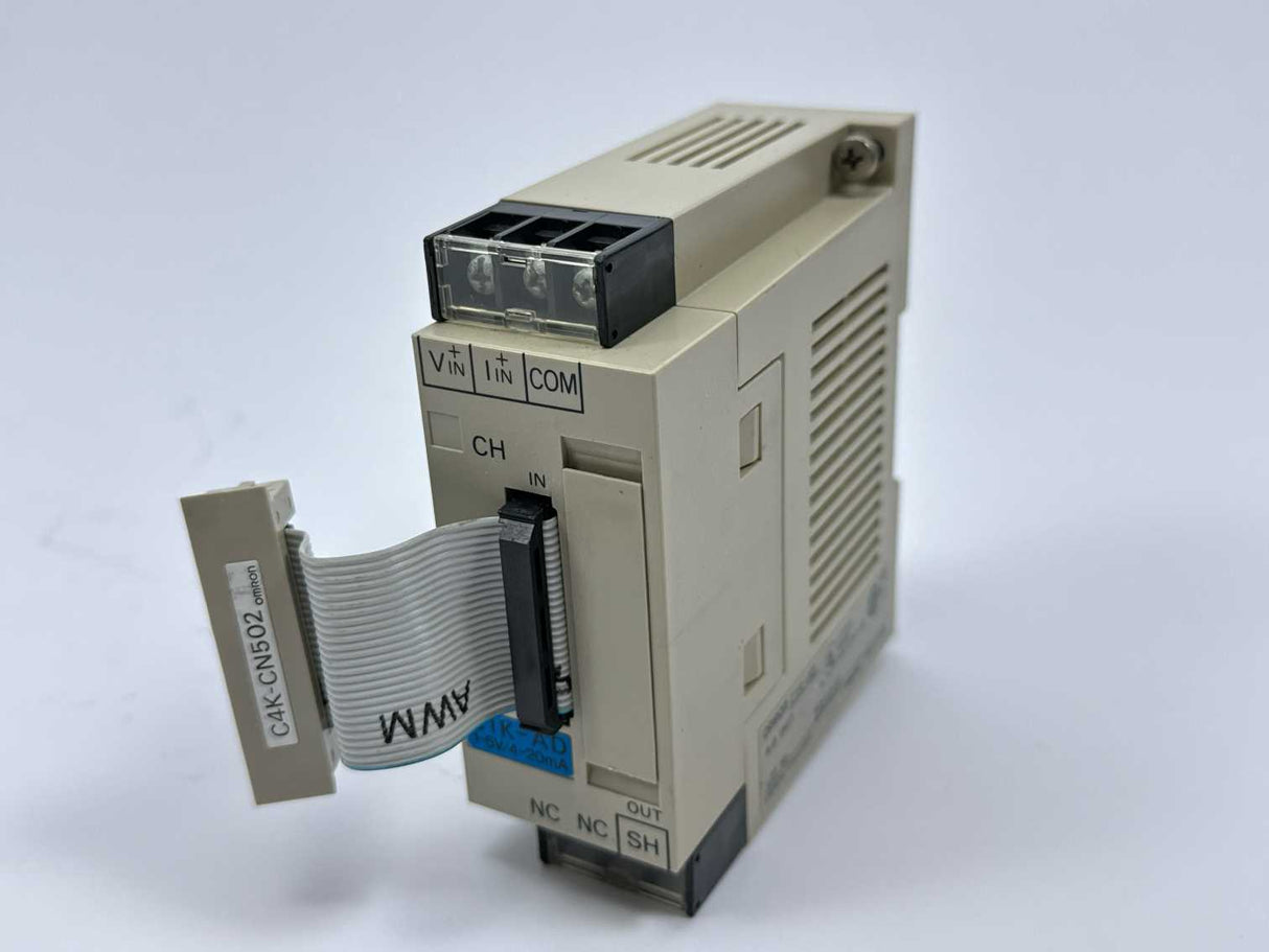 OMRON C1K-AD A/D Unit w/ C4K-CN502 I/O Connector