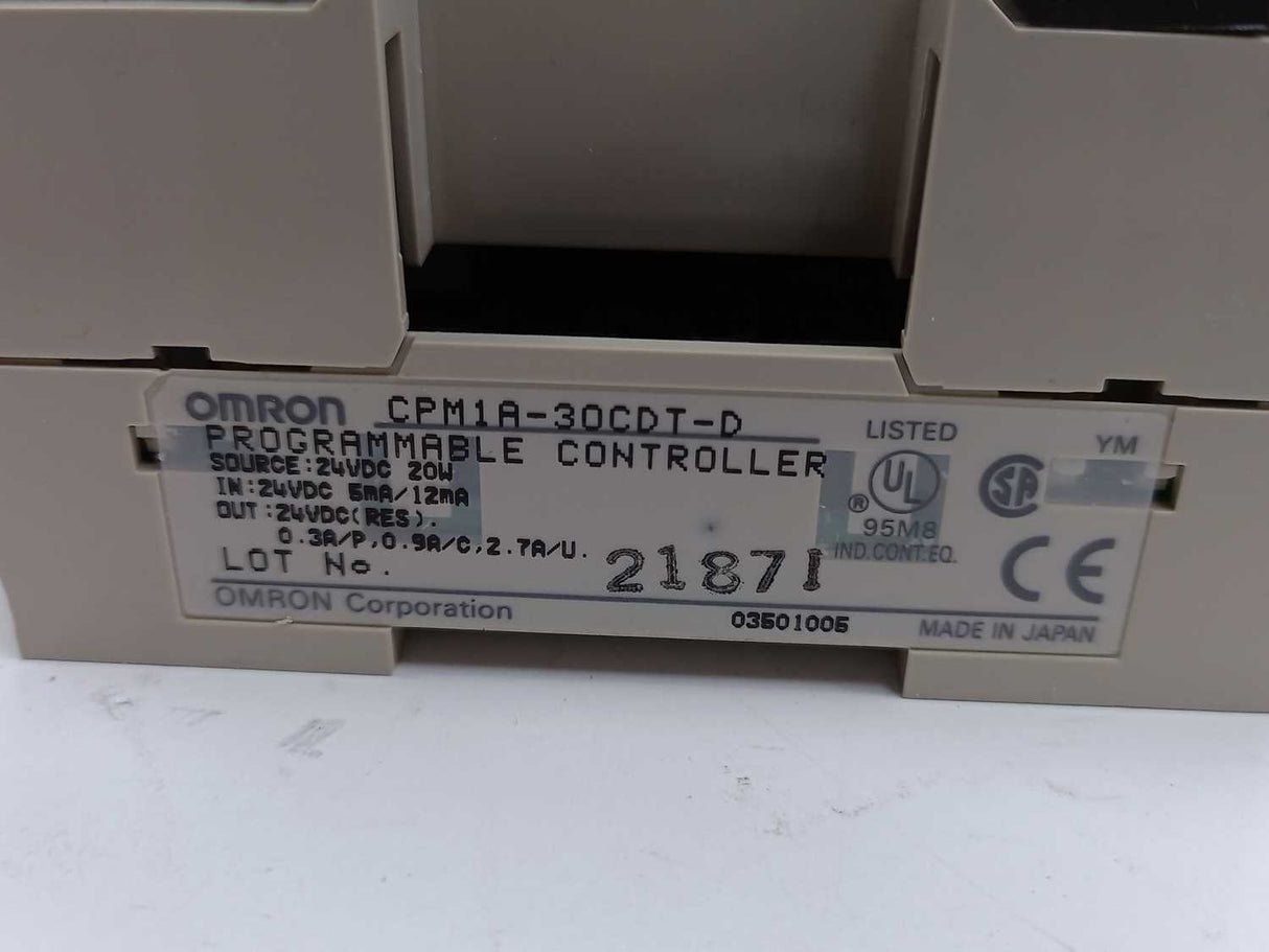 OMRON CPM1A-30CDT-D Programmable Controller