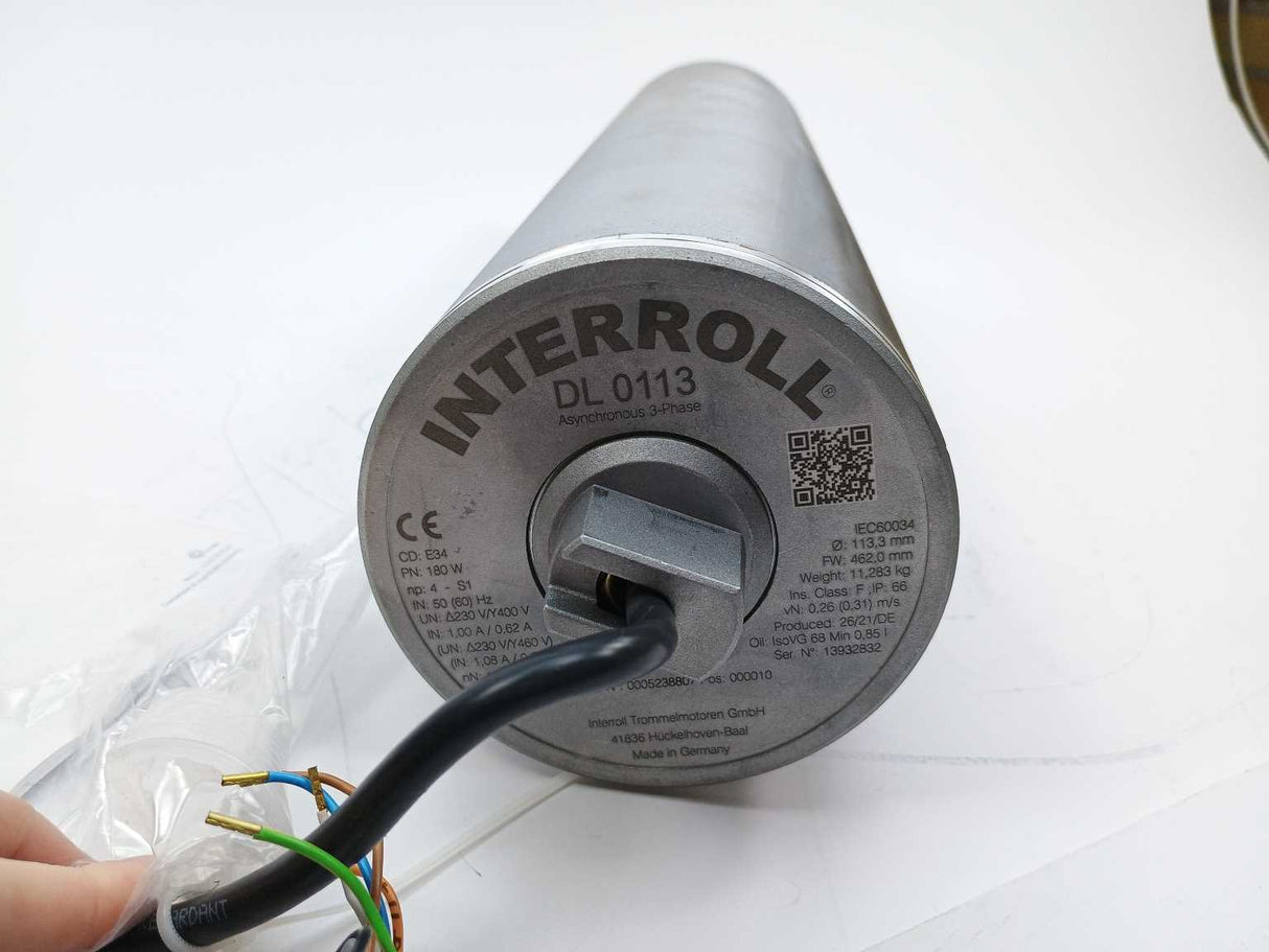 Interroll DL 0113  ø 113.3 fW 462mm Drum Motor
