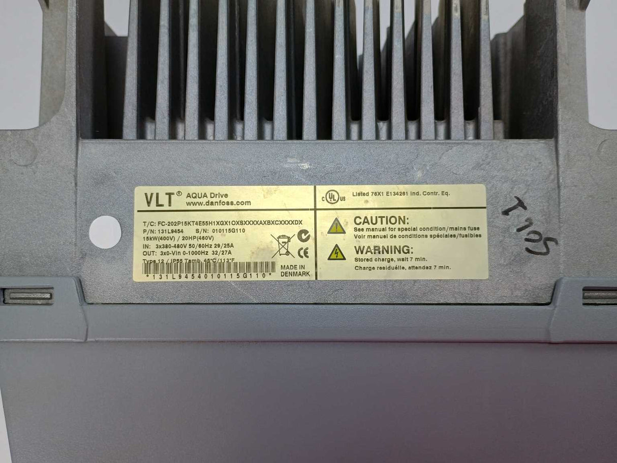 Danfoss 131L9454 FC-202P15KT4E55H1XGX1OXSXXXXAXBXCXXXXDX