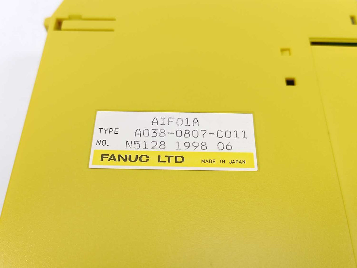 FANUC LTD A03B-0807-C011 Interface Module AIF01A