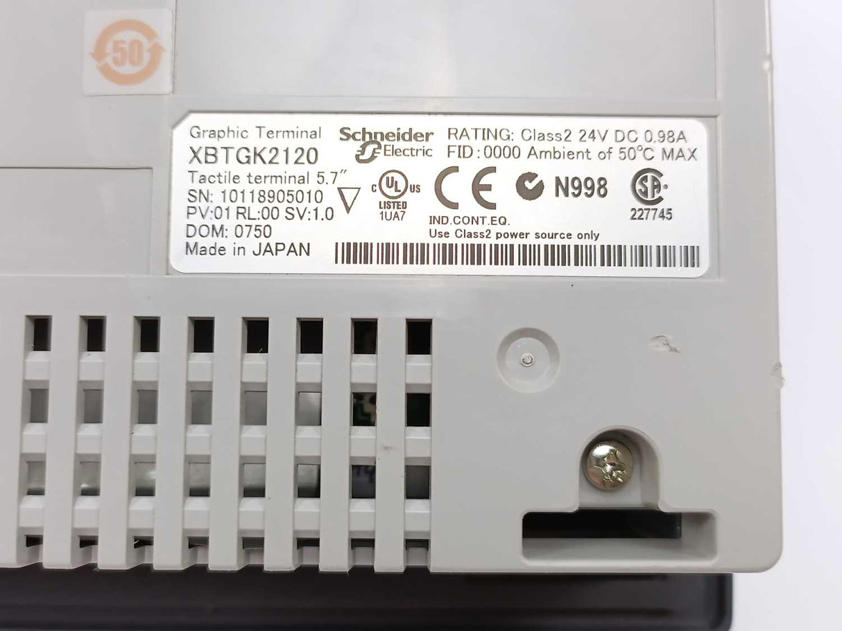 Schneider Electric XBTGK2120 Touchscreen Panel with Keyboard
