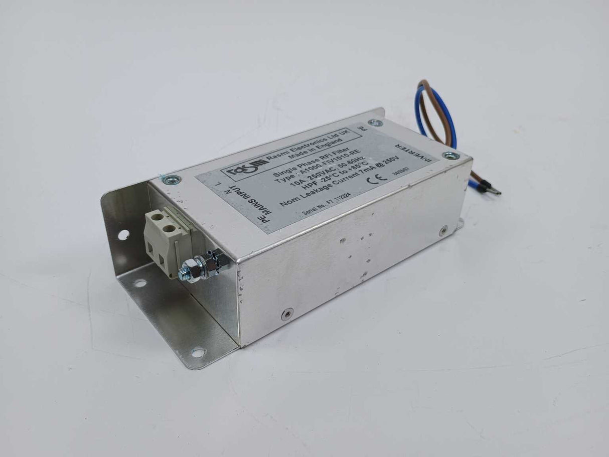 RASMI ELECTRONICS LTD A1000-FIV1010-RE Single Phase RFI Filter