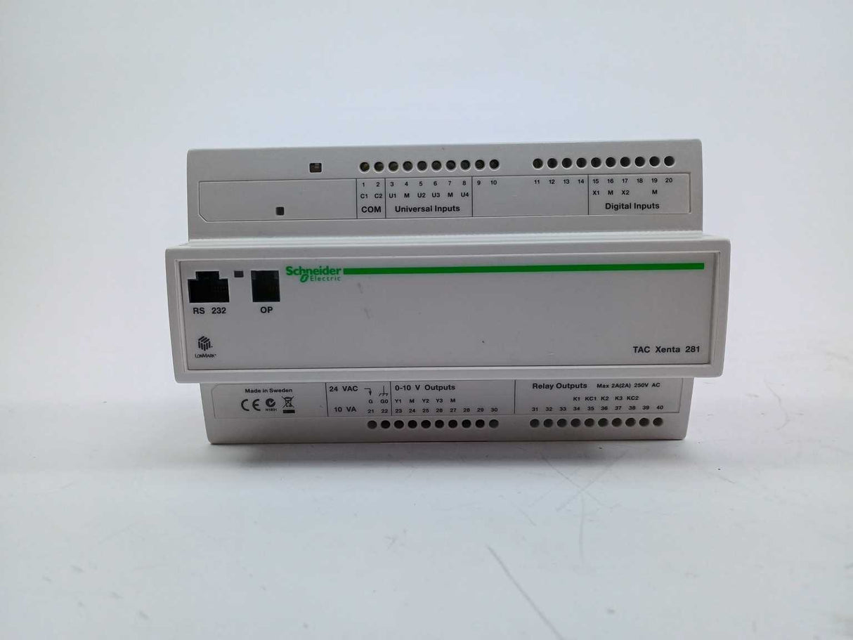 Schneider Electric 007300300 281/N/P TAC Xenta 281 w/ Bottom Plate
